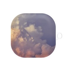 원베스트 갤럭시 버즈 라이브 /버즈2 하늘하늘 하드 케이스, 04 라벤더 스카이