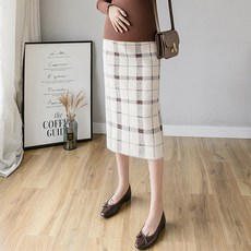 팡팡샵 C 포근체크 임산부 스커트