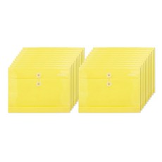 Heemang PP文件袋 橫式, 黃色, 20個