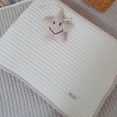 絎縫睡墊 90*130cm, 象牙白