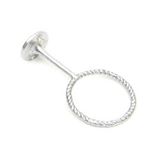 꽈배기 드라이 거치대, 실버, 1개