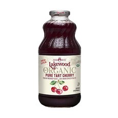 레이크우드 유기농 퓨어 타트 체리 주스, 946ml, 1개