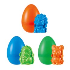 MY LITTLE TIGER Egg Friends 沙盤遊戲 3 件套, 小狗，恐龍，企鵝