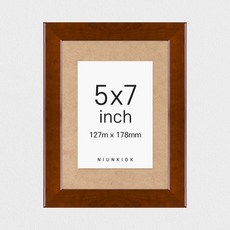 니은기억 루모스 원목 탁상용 액자, 월넛