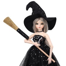 Atidor 球關節娃娃 60 厘米女巫連衣裙套裝, 混色