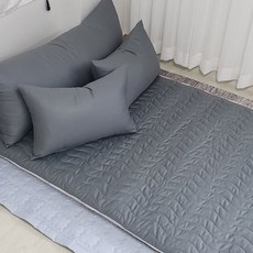 Eroomn Cottonwell 純棉絎縫床墊套 + 床墊芯組合, Well炭灰色