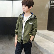 孩童雙面迷彩外套