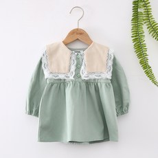 IAMBEBE 女童馬卡龍薄荷綠連身裙