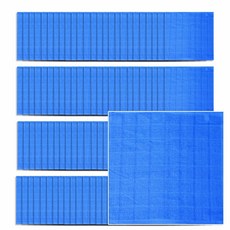 毛巾王營業用棉濕紙巾 15g, 藍色, 100個