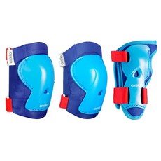 oxelo PLAY3孩童防護用品3件套, 靛藍