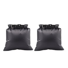 緊湊型攜帶式迷你防水袋 2入, 黑色的