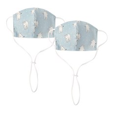 Coney Island 孩童掛繩一體式立體可替換過濾口罩 2入