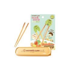 마더스콘 젓가락 2단 M 15.5cm + 연습용 젓가락 2단계 M 15.5cm + 쁘띠 스푼 케이스, 젓가락(개구쟁이 그린), 케이스(옐로우), 1세트 주방용품/수저/커트러리 반품 최저가 5,680원