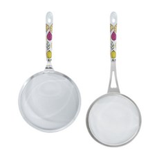 GENIAL Flora J型小濾勺 + 大濾網組合, 混合顏色, 1套