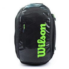 Wilson 羽毛球網球背包 WR8004301001, 木炭+綠色