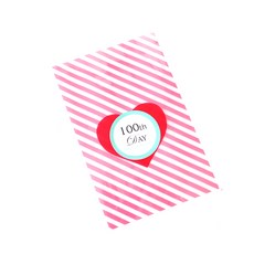 愛心信封 粉紅色 300入 + 百日貼紙 粉彩薄荷綠 300入, 1套