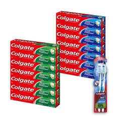 Colgate 高露潔 薄荷牙膏 175g 7入+清涼薄荷牙膏 175g 7入+360深度清潔牙刷 2入, 1套