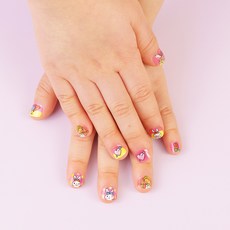 bong bong friends 印花孩童美甲貼, Heart Rabbit, 1入