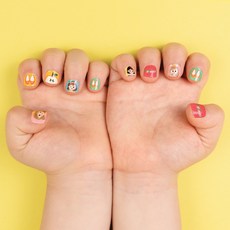 bong bong friends 印花孩童美甲貼, Little Princess, 1入