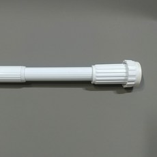 No Piss鋁製伸縮桿 22mm*70~120cm, 白色的