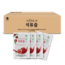하루UP 100% 유기농 석류즙, 70ml, 100개