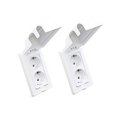 防雨型2孔插座, 2個