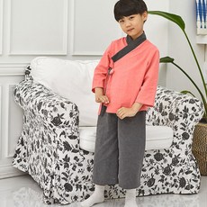 Picano男童款7分亞麻生活韓服+迷你化妝包