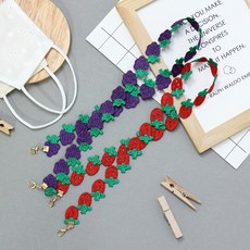 Bidangil 水果布章口罩掛繩 2件組