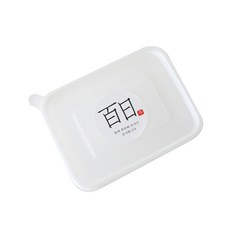 迷你PP耐熱3格隔層容器 100入+百日韓文貼紙 100入, 1套