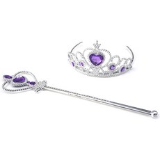 女童皇冠+魔法棒, 紫色的