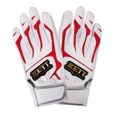 제트 배팅장갑 양손세트 BGK-590, 화이트 + 레드, 1개