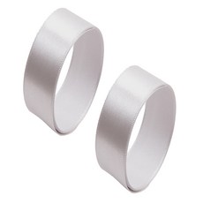 20mm 緞面緞帶 2個, 07 銀色, 45m
