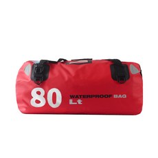 Yums 摩托車與自行車防水車尾雙層包 80L, 紅色