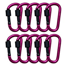 戶外露營多用途登山扣 10入, 粉色的
