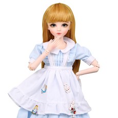 Doris Doll 愛麗絲夢遊仙境球形關節娃娃 60cm, 混色