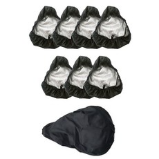 Yumse自行車坐墊雨罩, 銀, 8個