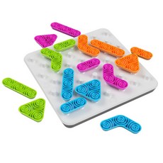 Fat Brain Toys 擠壓網格塊 16p, 藍色、綠色、橙色、粉色