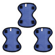 安全帽透氣內襯, 藍色, 3個