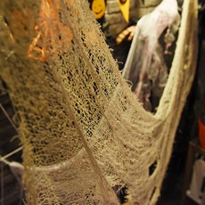 PARTYHAE 恐怖裝飾破布派對道具, 米色, 2個