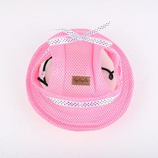 딩동펫 반려동물 벙거지모자, 메쉬핑크, 1개