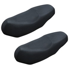 YUMS摩托車隔熱通風坐墊套 XXL, 黑色的, 2個