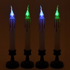 PARTYHAE LED聖誕節裝飾蠟燭, 混色, 4個