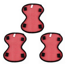 安全帽透氣內襯, 紅色的, 3個