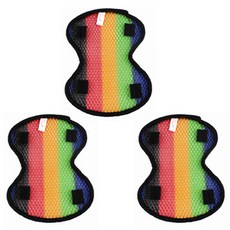 安全帽透氣內襯, 彩虹, 3個