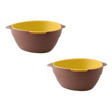 네이처안 듀얼 분리형 세척 바구니 2p, 퍼플 + 옐로우