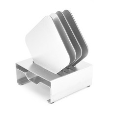 JHCompany現代鋼製不鏽鋼杯墊 正方形, 單色