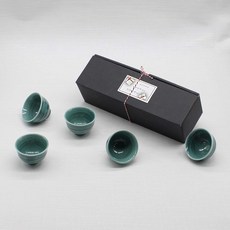 Dalsogum 韓國產陶瓷孔雀燒酒杯, 單一顏色, 5個