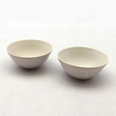 달소금 국산 데일리 모아 도자기 공기, 크림화이트(무광), 2개