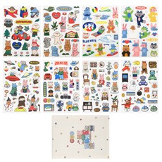 Dailylike 透明貼紙 8入, My Buddy, 1組