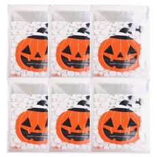 PARTYHAE 萬聖節糖果包裝紙 30入, 可愛南瓜, 6套